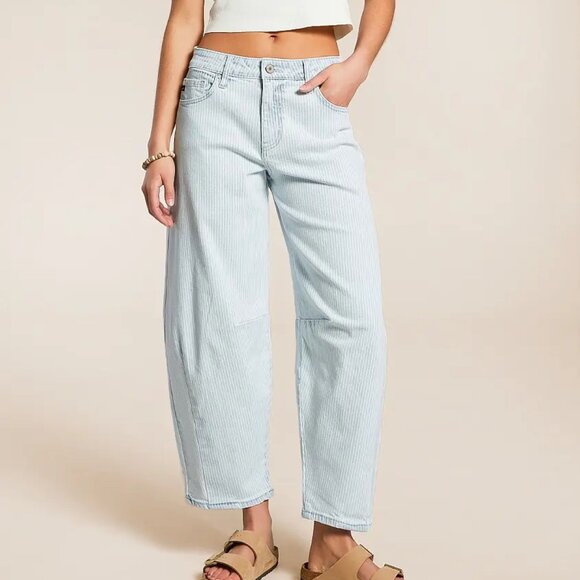 Kancan Horseshoe Striped Stretch Jean Size - 30 NWT - Picture 1 of 11